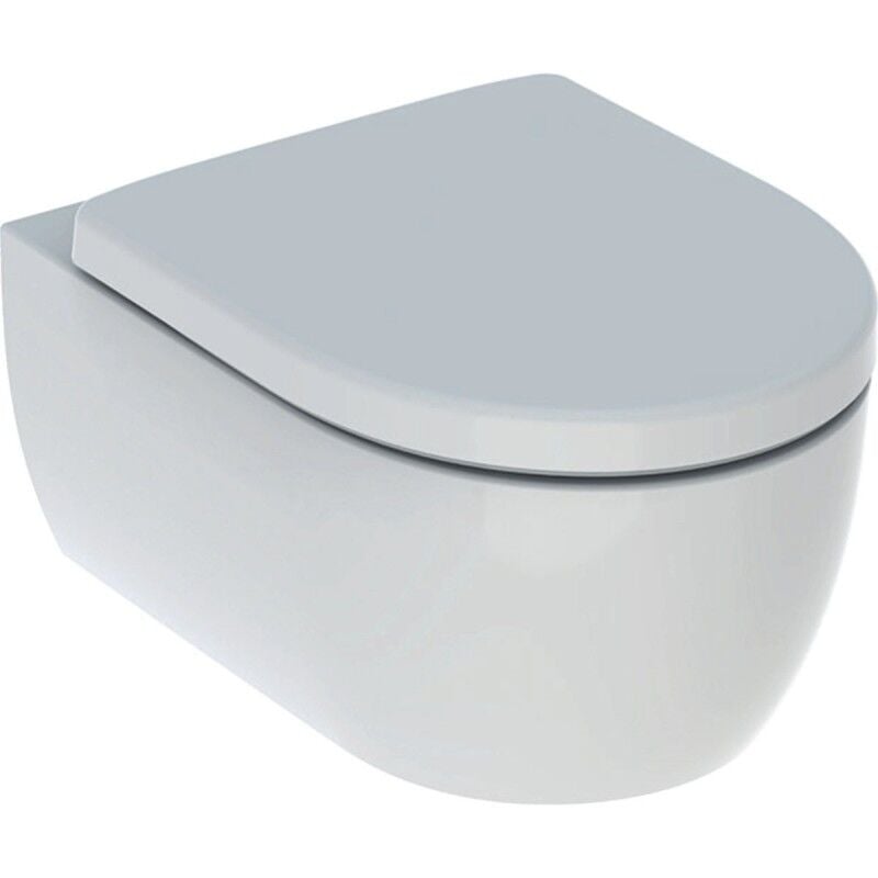 foto del prodotto geberit icon wc sospeso con sedile bianco, installazione semplice e veloce 500.813.00.1