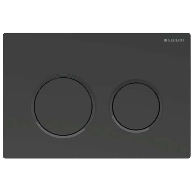 foto del prodotto geberit omega20 placca di comando, nero opaco 115.085.16.1