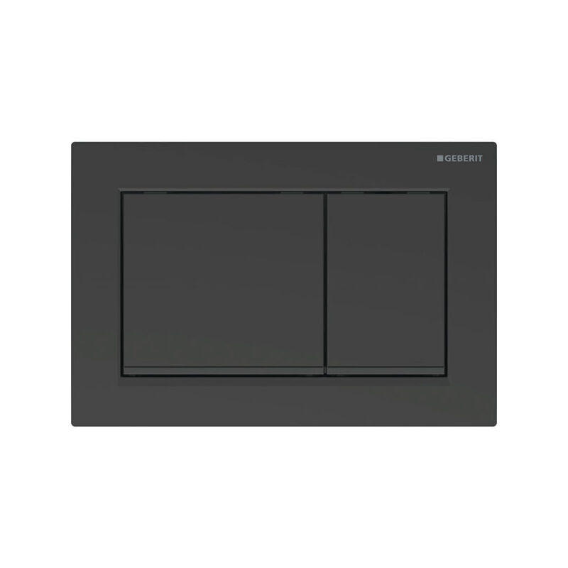 foto del prodotto geberit omega30 placca di comando, nero opaco 115.080.16.1