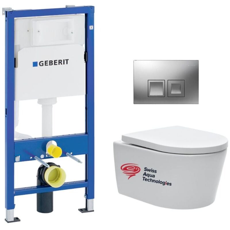 foto del prodotto geberit pack telaio up100 piastra delta50 cromo opaco vaso sospeso sat senza flangia e fissaggi invisibili satrimlessgeb2 de 