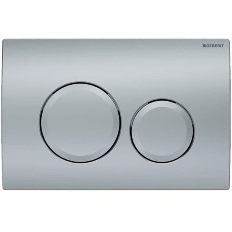 foto del prodotto geberit piastra di sblocco delta20 a doppio tocco, cromo opaco 115.127.46.1 