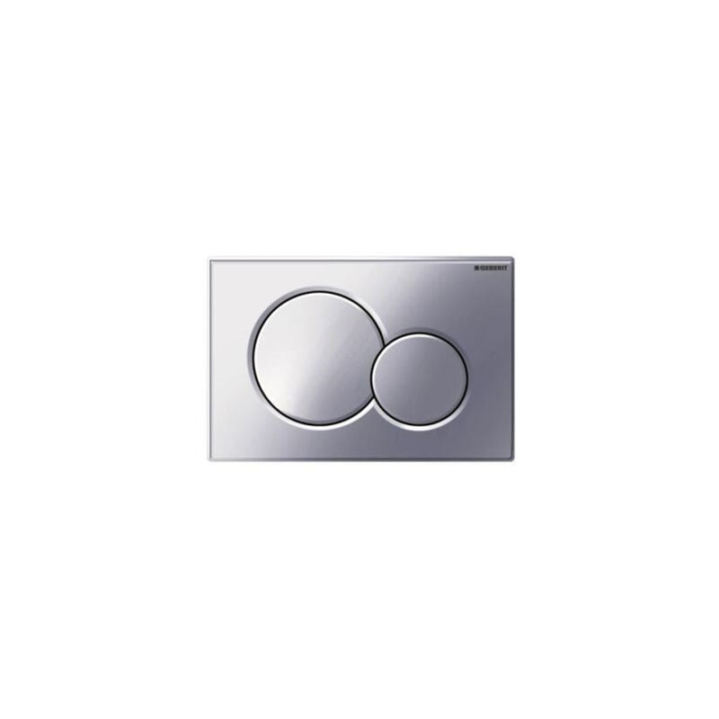 foto del prodotto geberit piastra di scatto a due dita sigma 01 in cromo lucido, compatibile con le montature sigma duofix up 320 e 720