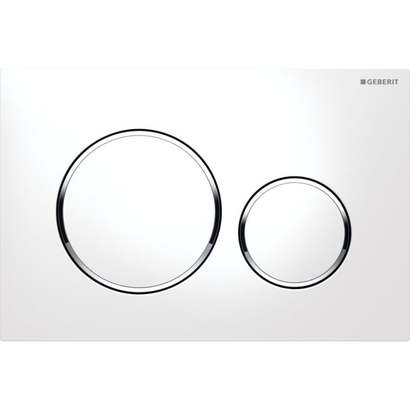 foto del prodotto geberit piastra di sgancio per wc duofix sigma 20, bianco e cromo