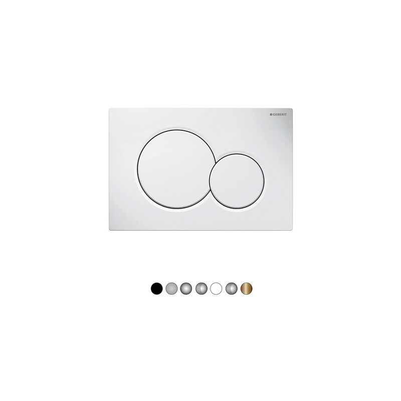 foto del prodotto geberit placca di comando mod. sigma01 bianco
