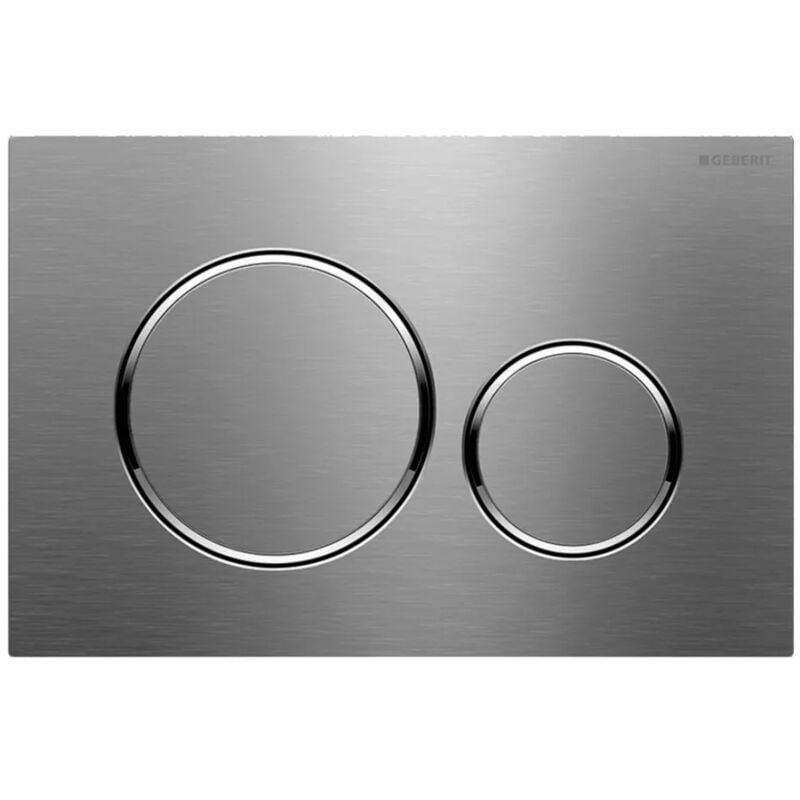 foto del prodotto geberit placca di comando sigma 20 doppio tasto acciaio inox satinato