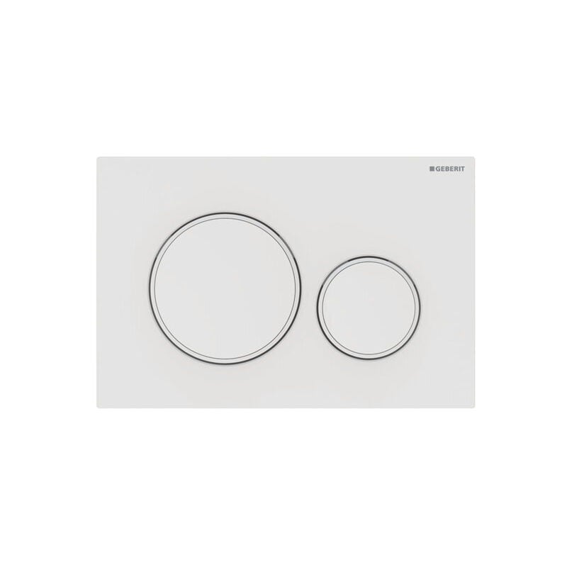 foto del prodotto geberit placca di comando sigma 20 per risciacquo a due quantit bianco opaco 115.882.01.1