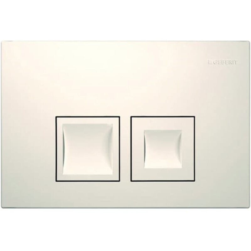 foto del prodotto geberit placca di sgancio a due dita geberit delta35, bianco alpino 115.135.11.5 