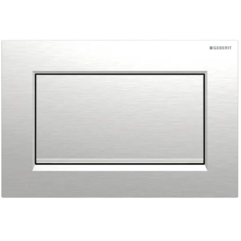 foto del prodotto geberit placca sigma10 square cromato spazzolato lucido 115.893.kx.1 cromato lucido