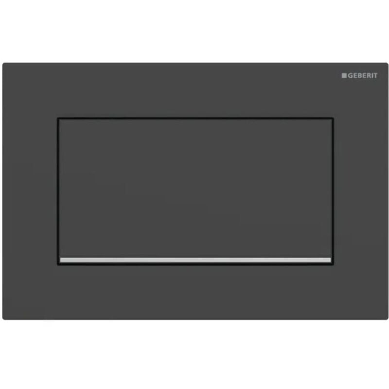 foto del prodotto geberit placca sigma10 square nero opaco cromato lucido 115.893.14.1 nero opaco