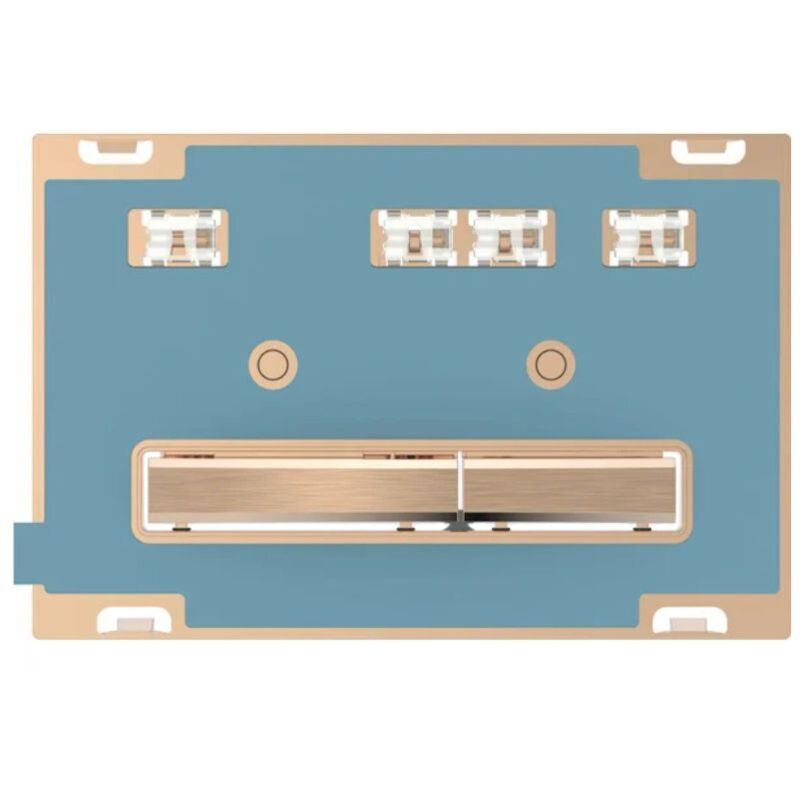 foto del prodotto geberit placca sigma50 square personalizzabile oro rosso doppio tasto 115.670.00.2 oro rosso