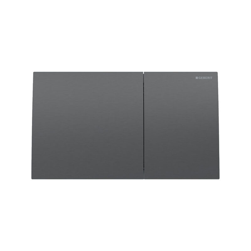 foto del prodotto geberit placca sigma70 square nero cromato spazzolato doppio tasto 115.622.qd.1 nero cromo