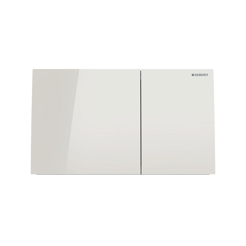foto del prodotto geberit placca sigma70 square vetro grigio sabbia doppio tasto 115.622.jl.1 vetro grigio sabbia