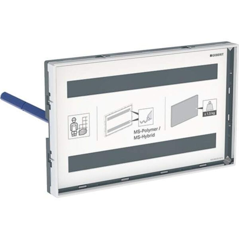 foto del prodotto geberit plaque de recouvrement omega, fleur, avec cadre
