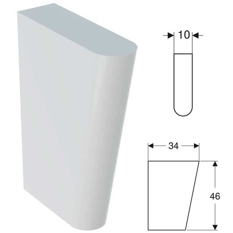 foto del prodotto geberit publica iseo supporti 60 75 bianco 500.910.00.1
