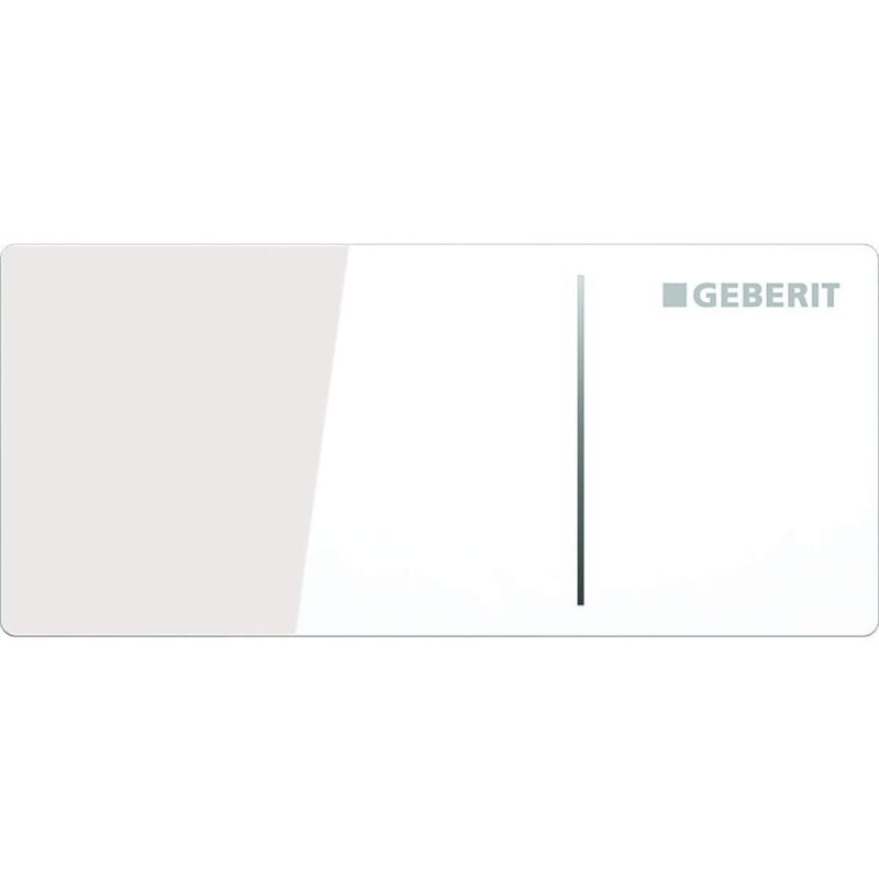 foto del prodotto geberit pulsante sigma70, per doppio volume di scarico vetro bianco 242.813.si.1 