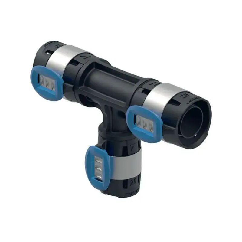 foto del prodotto geberit raccordo a t flowfit ridotto in ppsu per multistrato a pressare 20 16 16 mm