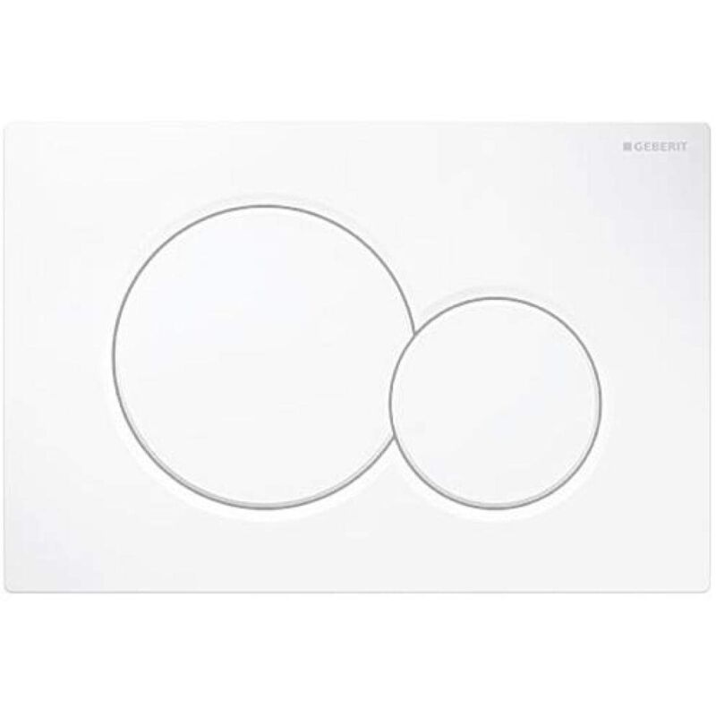 foto del prodotto geberit serie 115.770.11.5 placca bianca per cassetta incasso sigma 01