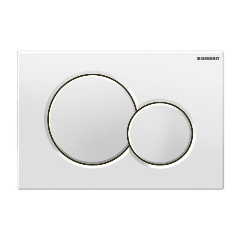 foto del prodotto geberit sigma 01 piastra di sgancio bicolore bianca 115.770.11.5 