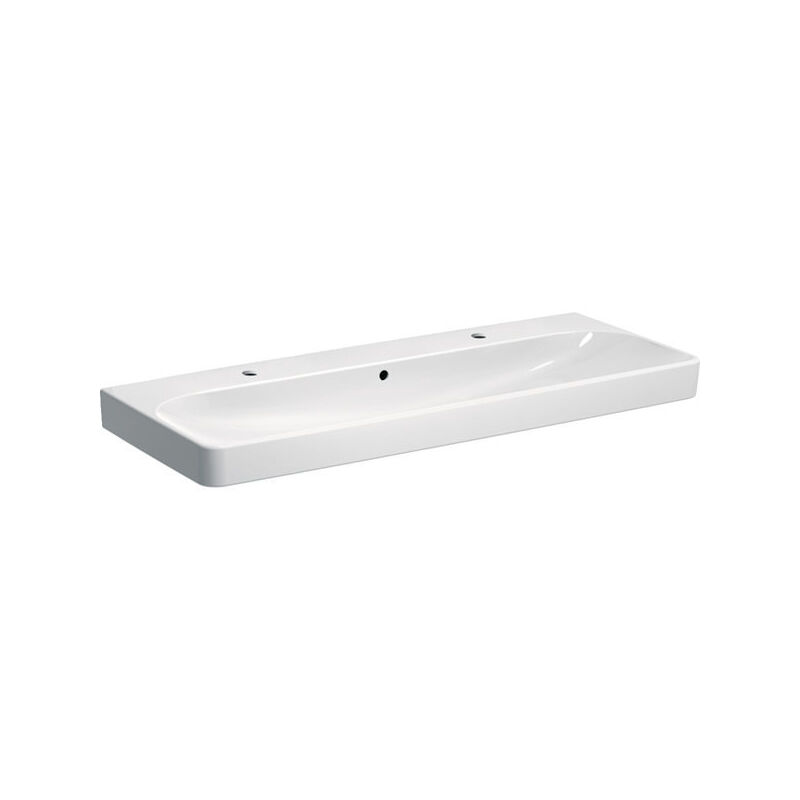 foto del prodotto geberit smyle square lavabo 500253, 120x48cm, avec deux trous