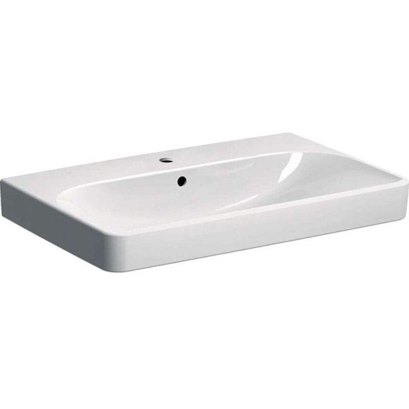 foto del prodotto geberit smyle square lavabo appoggio/sospeso 75x46 bianco codice prod 500.249.01.1