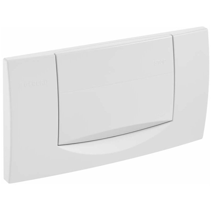 foto del prodotto geberit twinline placca di comando risciacquo 200f, bianco alpino 115.222.11.1