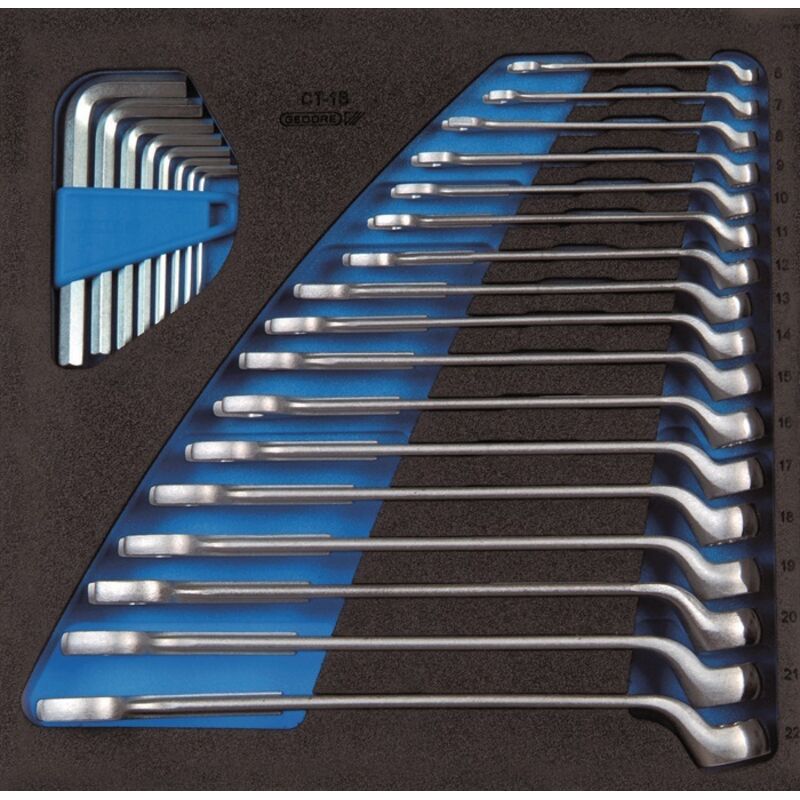 foto del prodotto gedore 1500 ct2 1 b set di chiavi a bocca in modulo check tool