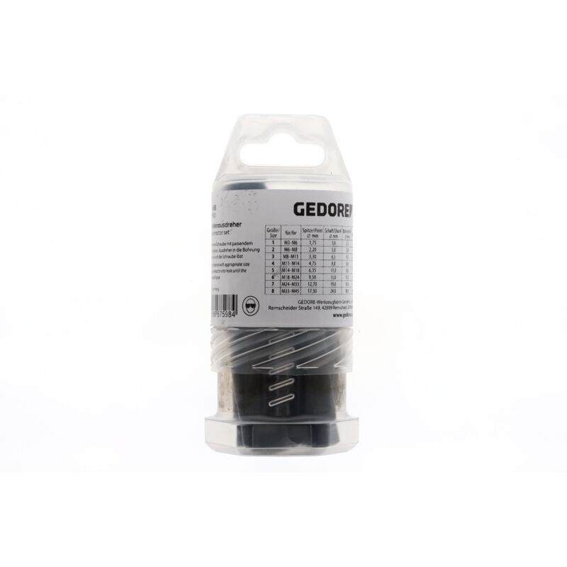 foto del prodotto gedore 8551 88 set di estrattori di viti 8 pezzi m3 m45