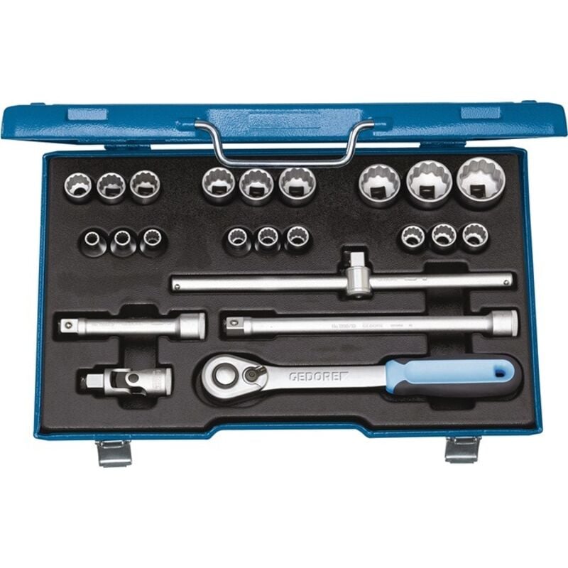 foto del prodotto gedore d 19 emu 20 set di chiavi a bussola 1 2 , 23 pezzi, ud profilo 8 32 mm
