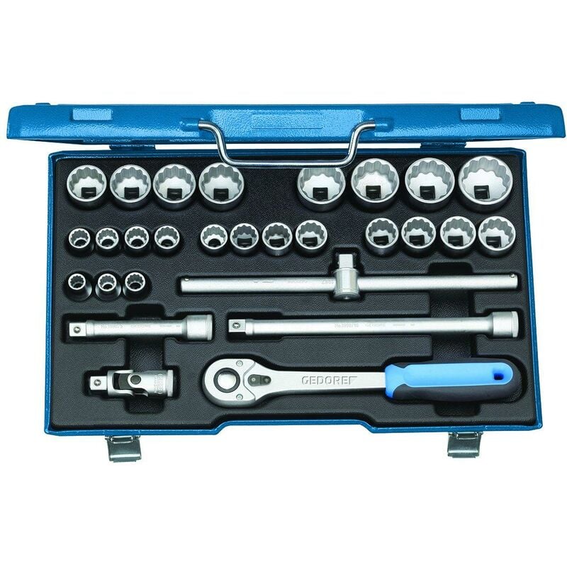 foto del prodotto gedore d 19 vmu 10 set di chiavi a bussola 1 2 28 pezzi ud 10 36 mm