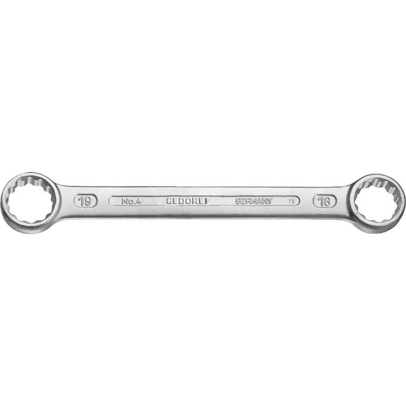 foto del prodotto gedore doppio anello chiave giusta, cromo vanadio 31crv3, cote s stoviglie 8 x 9 mm, lunghezza 114 millimetri