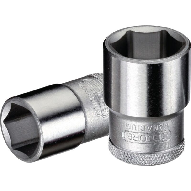 foto del prodotto gedore inserto per chiave a bussola, attacco 1 2 pollici, 12.5 mm, bocca esagonale, chiave a bussola 8 mm, utensile, 19 8, acciaio cromato
