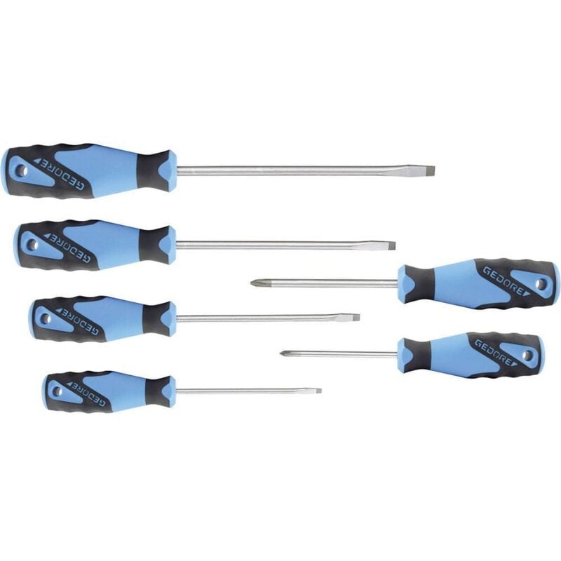 foto del prodotto gedore officina e meccanica kit cacciaviti 6 parti taglio, croce phillips