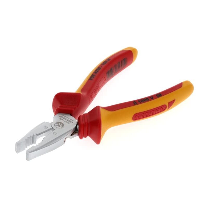 foto del prodotto gedore pinza universale vde per impieghi gavosi per tagliare, tenere e torcere, pinza elettricista, isolata, pinza universale 160 mm, vde 8250 160 h