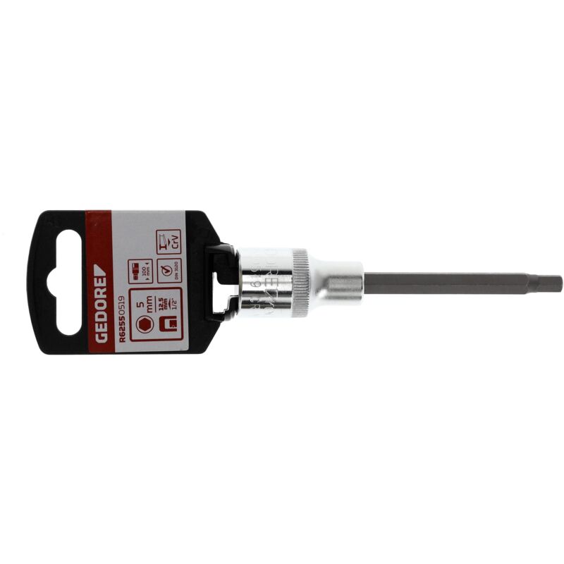 foto del prodotto gedore r62550519 inserto per cacciavite 1 2 5 mm lunghezza 100 mm