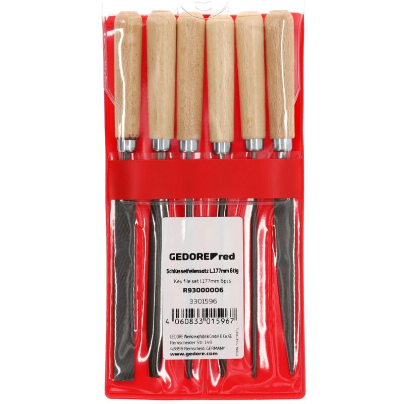 foto del prodotto gedore r93000006 set di lime per chiavi 177mm 6 pezzi