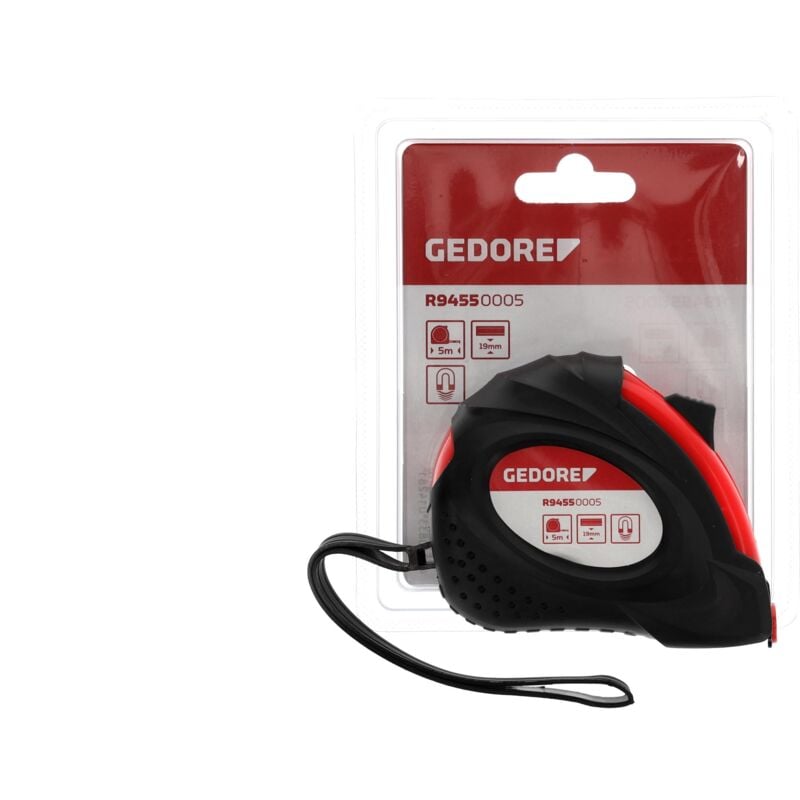 foto del prodotto gedore r94550005 misuratore a nastro 5m larghezza nastro 19mm k.ii