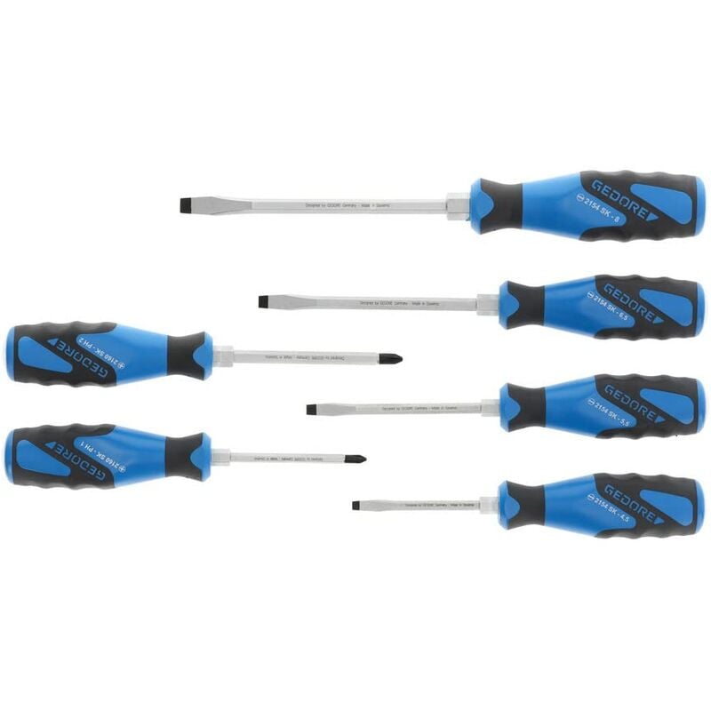 foto del prodotto gedore sk 2154 set cacciavite con cappuccio a prova di impatto, 6 pezzi