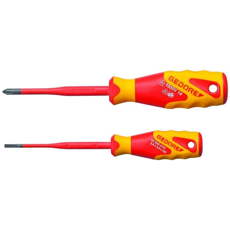 foto del prodotto gedore vde 2162 2172 ph 02 set di cacciaviti vde slim drive 2 pezzi