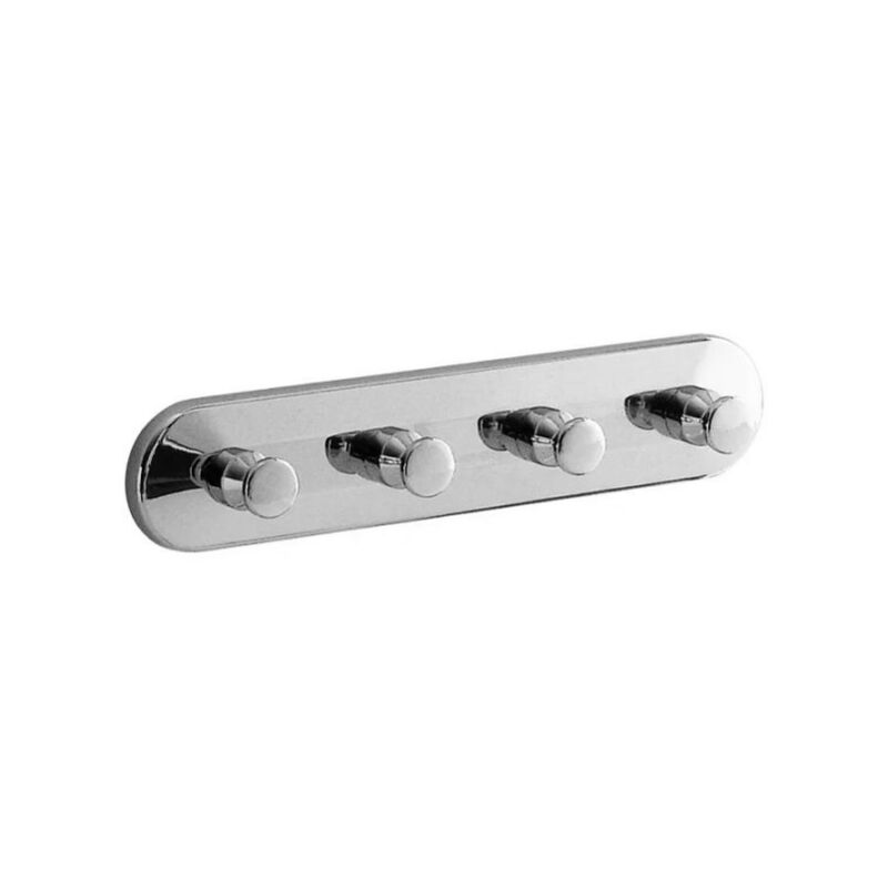 foto del prodotto gedy appendino multiplo in ottone cromato modello hotellerie dim. cm lxpxh 20x3,1x4