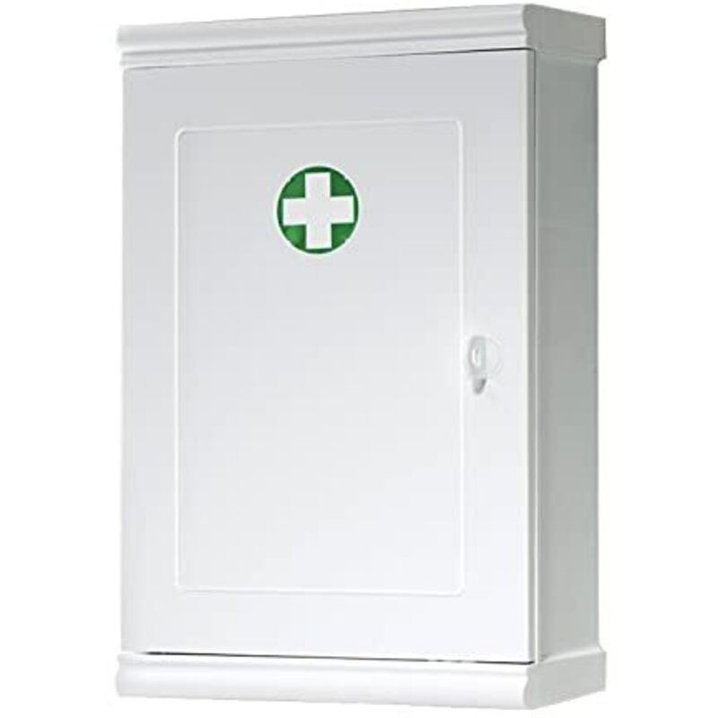 foto del prodotto gedy armadietto da farmacia con chiave colore bianco, dimensioni 39,5x25x12,5 cm 0,986 kg, armadietto farmacia da muro in abs, anni di garanzia 2,