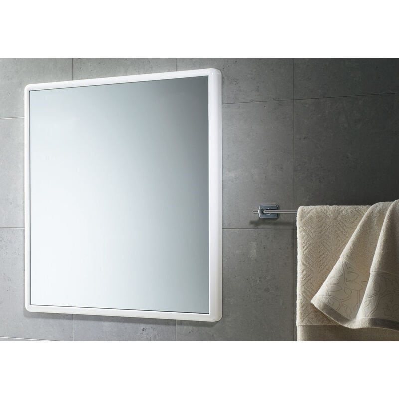 foto del prodotto gedy art.8000 specchio s luci cm.55x60 bianco