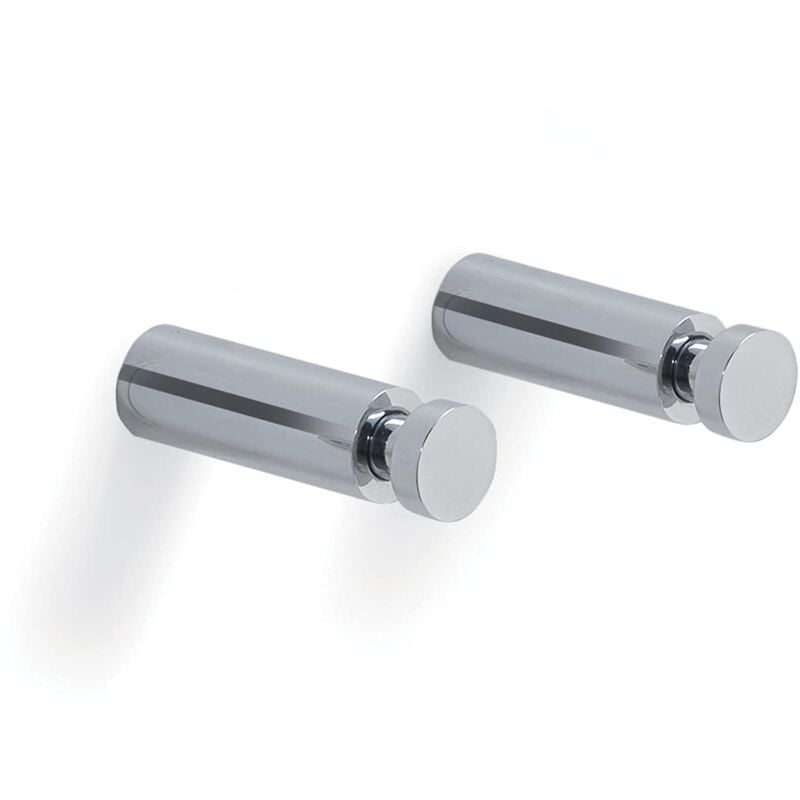 foto del prodotto gedy cromati, parete appendiabiti da muro tondi 5,5cm, misure e peso 5,5x1,6x1,6 cm 0,06 kg, appendini bagno realizzati in ottone, design r s, 2