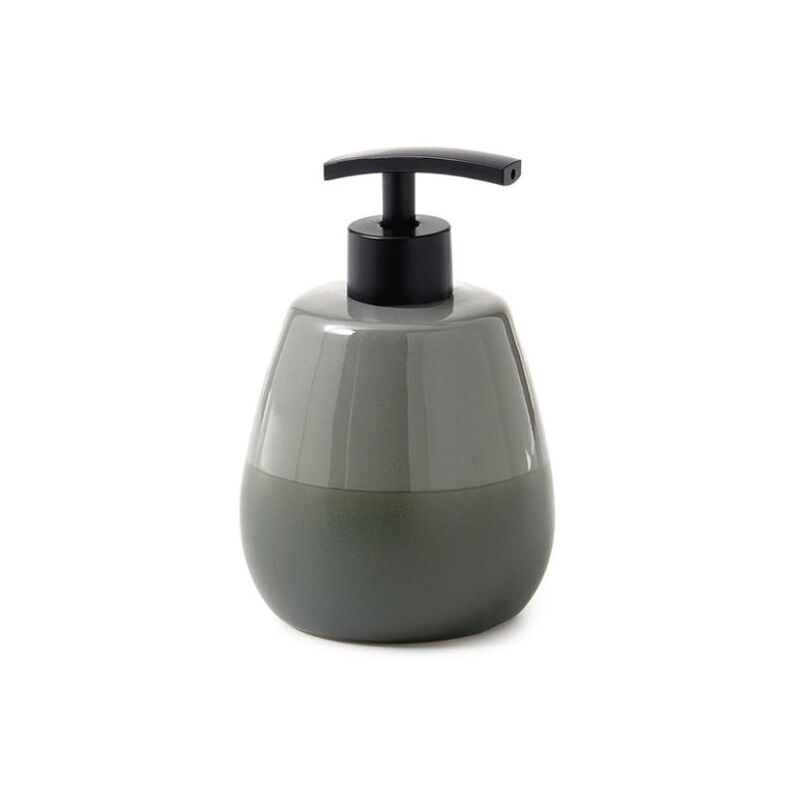 foto del prodotto gedy dosa sapone da appoggio in ceramica modello wilma dim. cm lxpxh 8,7x8,7x13,9 verde salvia