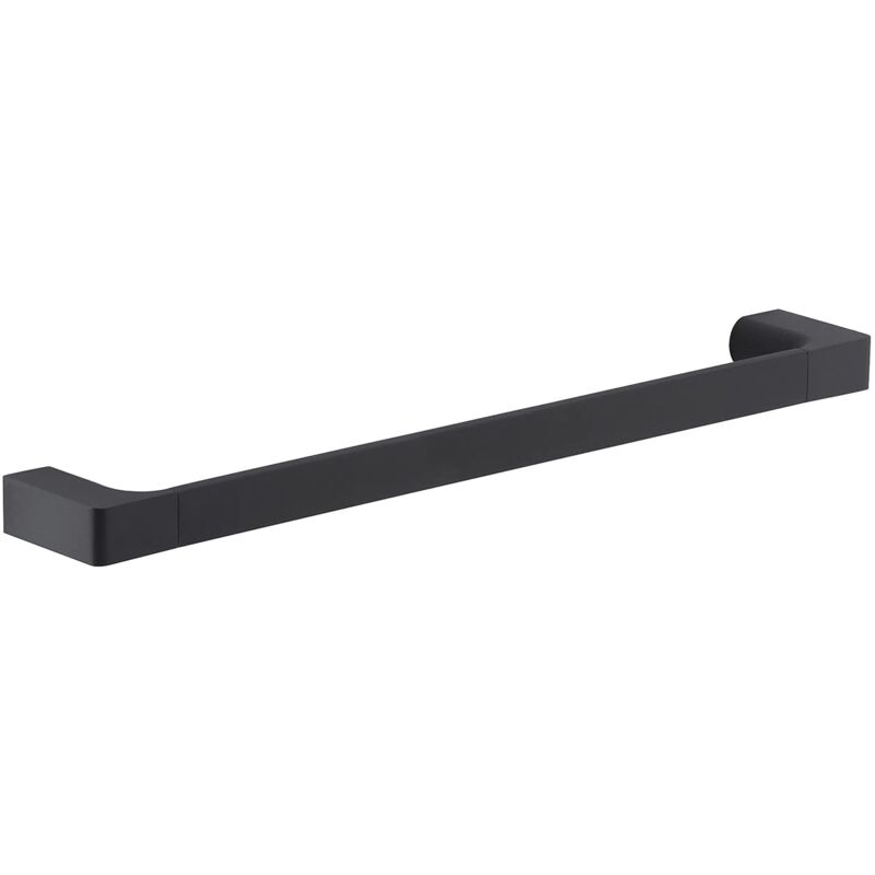 foto del prodotto gedy g kuala lumpur porta asciugamani cm.45, colore nero, componenti realizzati in cromall, ottone e vetro, garanzia 2 anni, misure 2,5 x 45 x 6,6 cm