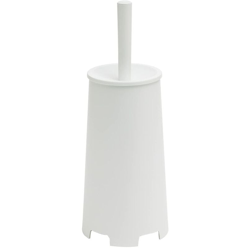 foto del prodotto gedy g oscar scopino wc da appoggio colore bianco opaco, 35x13x13 cm peso 0,396 kg, scopino bagno con setole realizzato con resine termoplastiche,