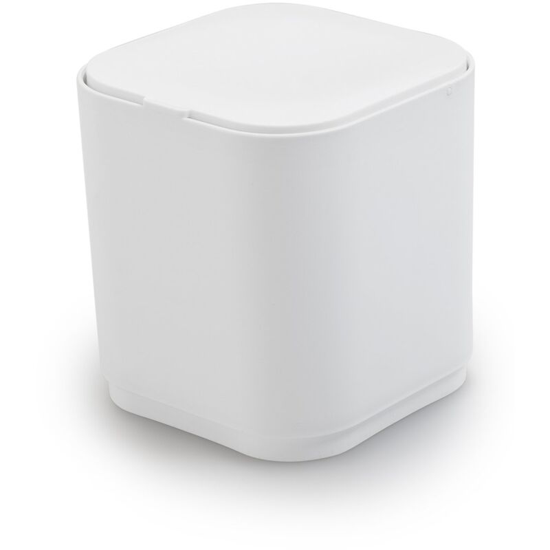 foto del prodotto gedy gettacarte 8 lt d appoggio in plastica riciclata 6309 serie seventy bianco