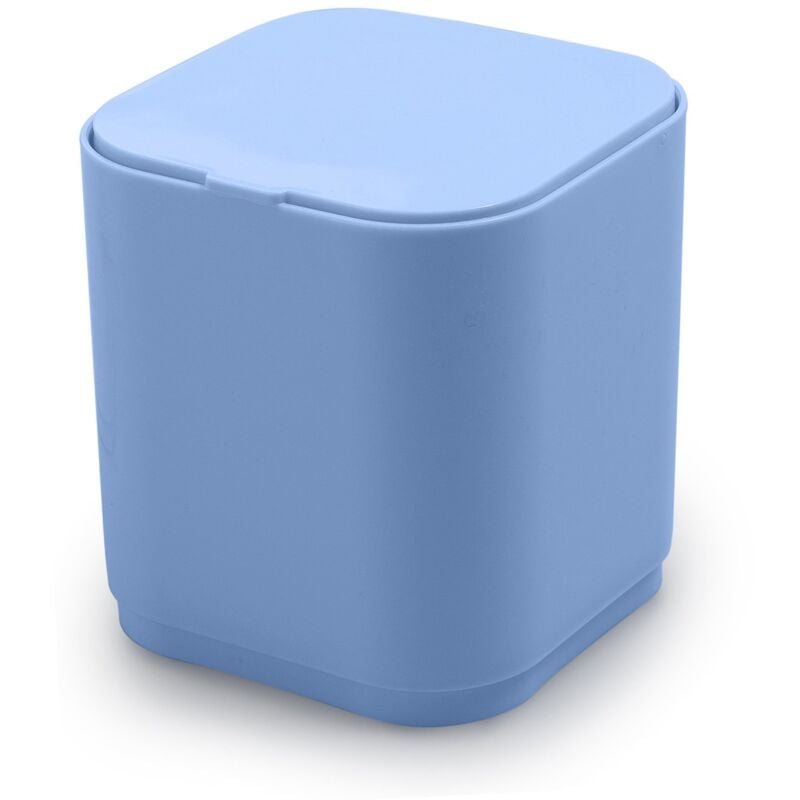 foto del prodotto gedy gettacarte 8 lt d appoggio in plastica riciclata 6309 serie seventy celeste
