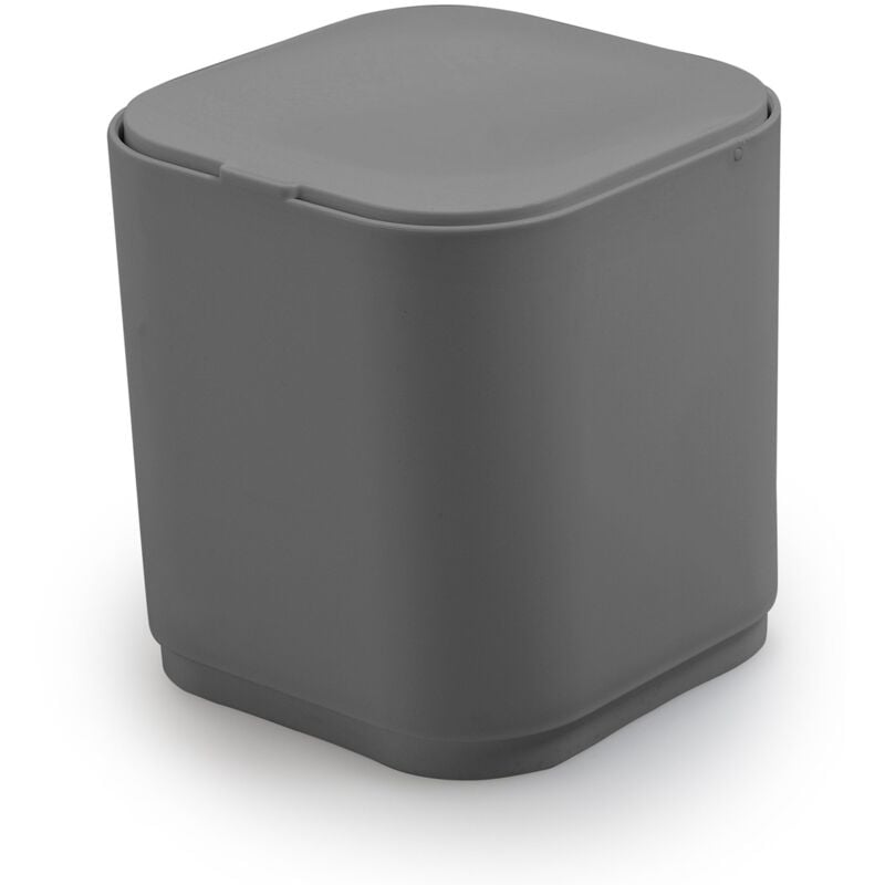 foto del prodotto gedy gettacarte 8 lt d appoggio in plastica riciclata 6309 serie seventy grigio