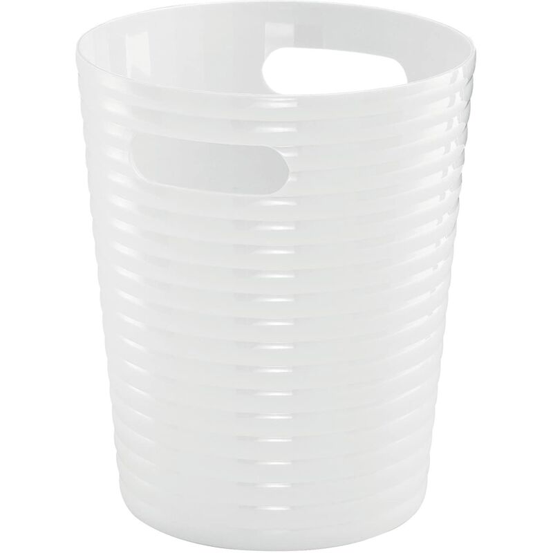 foto del prodotto gedy glady, cestino bagno bianco, gettacarta in resine termoplastiche di alta qualit , misure 25,4 x 21,1 x 21,1 cm, 2 anni di garanzia, design r s