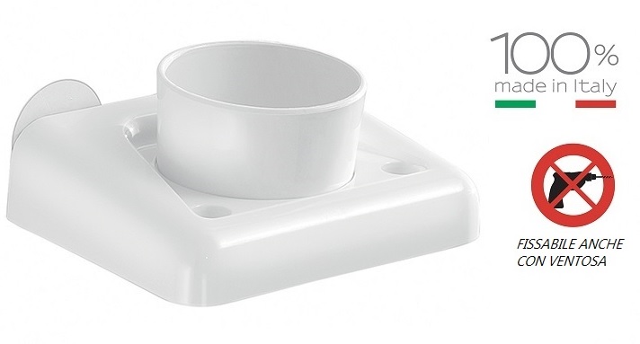 foto del prodotto gedy junior portaspazzolini b.co plast.art.8010